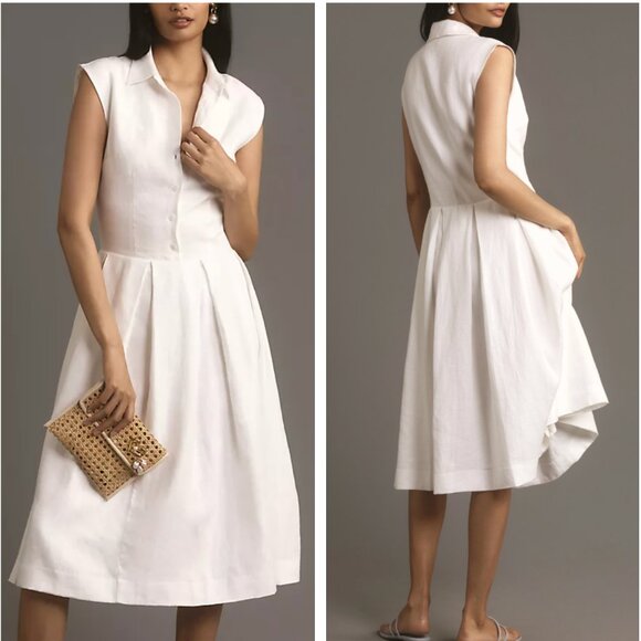 Reformation | Dresses | New Reformation Prim Linen Midi Dress Sz6 White Pleated Collar Casual Spring | Poshmark Reformation | Dresses | New Reformation Prim Linen Midi Dress Sz6 White Pleated Collar Casual Spring | Poshmark